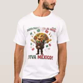 Viva Mexico Taco Character T-Shirt | 3D El Grito Tシャツ
