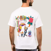 Viva Mexico Vibes ホワイト Tシャツ (裏面)