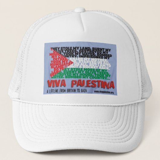 Viva Palestinaの帽子 キャップ (正面)