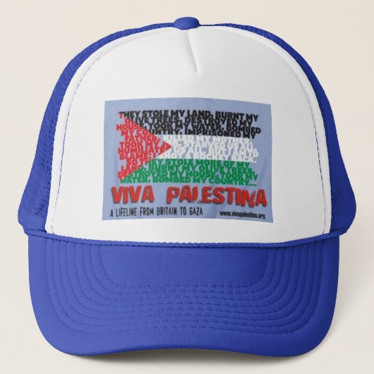 Viva Palestinaの帽子 キャップ (正面)