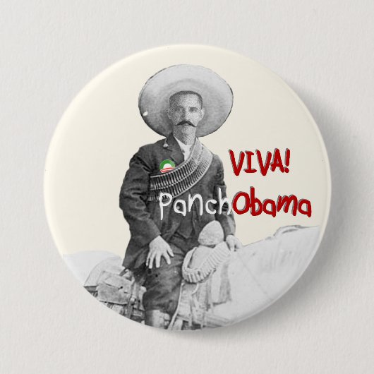 Viva PanchObama 缶バッジ (正面)
