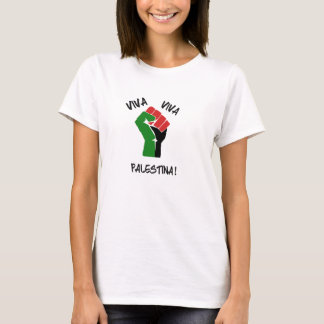 Viva Viva Palestinaの女性のティー Tシャツ