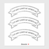 VIVANT LINGUAE MORTUAE - Long Live Dead Language シール (シート)