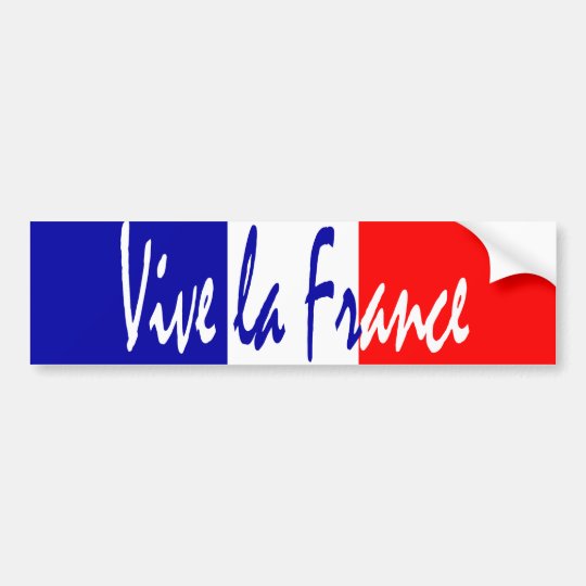 Viveのlaフランス フランスのな愛国者のバンパーステッカー バンパーステッカー Zazzle Co Jp