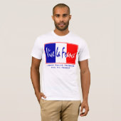 ViveのLaフランス-フランスのなライフスタイル、7月14日のテーマ Tシャツ (正面フル)