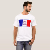 Viveのlaフランス、愛国心が強いViveのlaのRevlutionのフランス語 Tシャツ (正面フル)