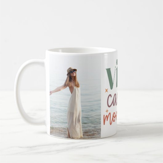 「Vive Cada Momento」の写真2カスタム枚感動的 コーヒーマグカップ (左)