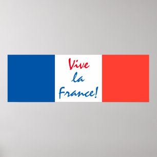 Vive La Franceフラグのカスタマイズフランスの可能 ポスター