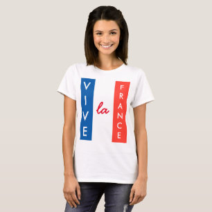 Vive La Franceフラグのカスタマイズフランスの可能 Tシャツ