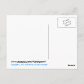 VIVE LA FRANCEフラフランスのンスの魚のおもしろい漫画 ポストカード (裏面)