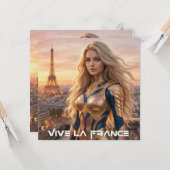 VIVE LA FRANCE カード (正面/裏面インサイチュ)