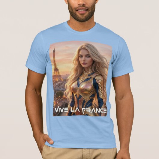 VIVE LA FRANCE - パリ Tシャツ (正面)