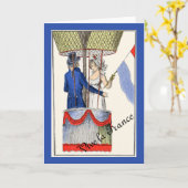 Vive la France 1898バルーン カード (黄色い花)