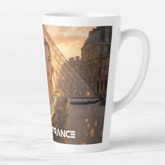 VIVE LA FRANCE - PARIS カフェラテマグ (右)