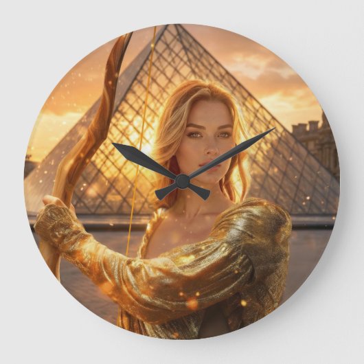 VIVE LA FRANCE - PARIS ラージ壁時計 (正面)
