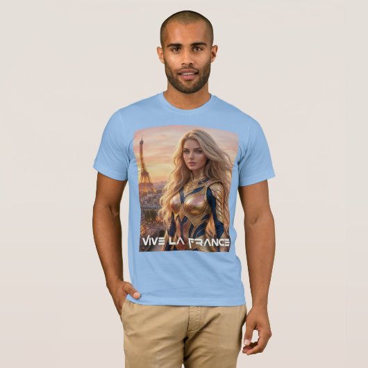 VIVE LA FRANCE - PARIS Tシャツ (正面フル)