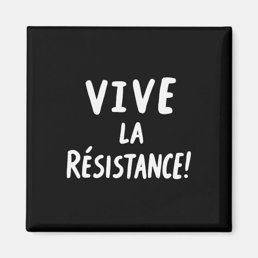 Vive La Resistanceトランプ3 マグネット (正面)
