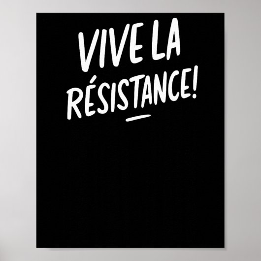 Vive La Resistanceトランプ ポスター (正面)