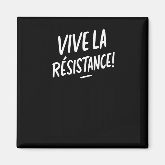 Vive La Resistanceトランプ マグネット (正面)