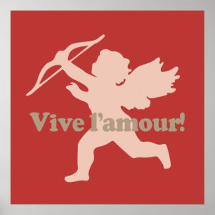 Vive L'amourキューピッドのポスター ポスター