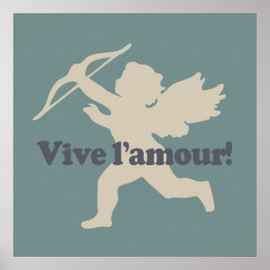 Vive L'amourキューピッドのポスター ポスター