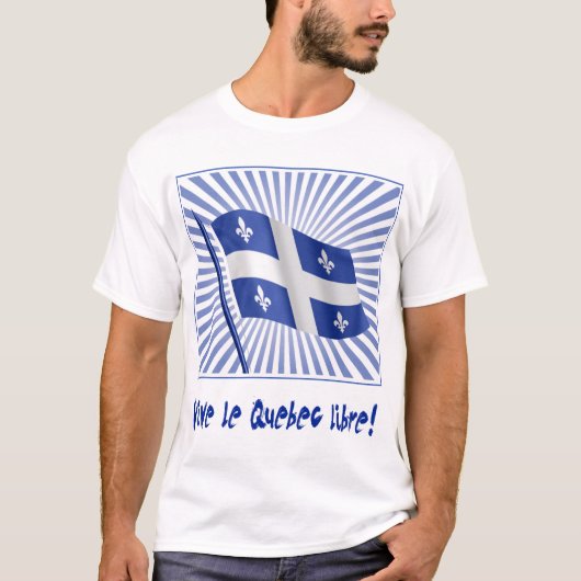 Vive le Quebeccのlibre! Tシャツ (正面)