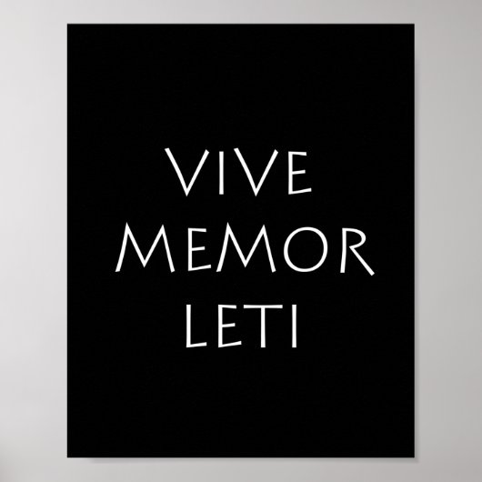 Vive memor leti ポスター (正面)