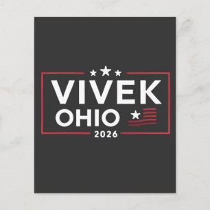 Vivek 選 Ramaswamy氏2026年オハイオ州知事 チラシ