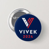 Vivek 2024ラマスワミー大統領選挙 缶バッジ (正面&裏面)