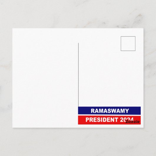 Vivek Ramaswamy社長2024 ポストカード (裏面)