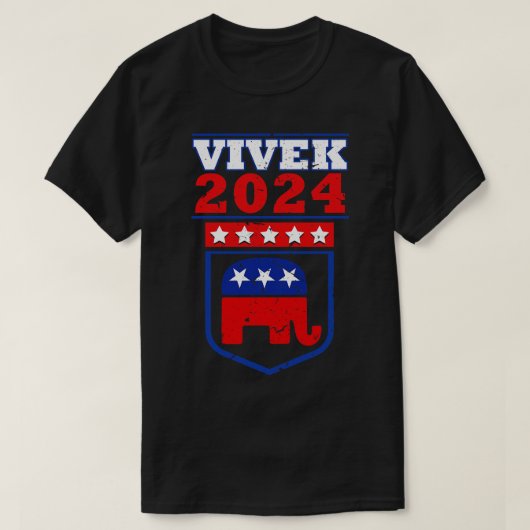 Vivek Ramaswamy 2024ポーの新しい波大統領の Tシャツ (デザイン正面)