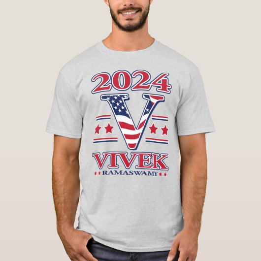 Vivek Ramswamy氏2024年大統領候補 Tシャツ (正面)