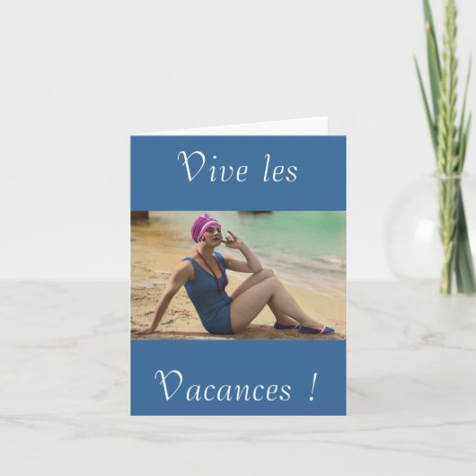 Vives les vacances カード (正面)