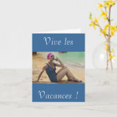 Vives les vacances カード (黄色い花)