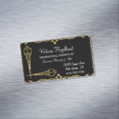 Vivi上品の美容師のビクトリア時代の人は磁気を切ります マグネット名刺 (インサイチュ)