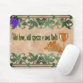 Vivi beneのridiのspesso eのamaのtanto マウスパッド (マウス)