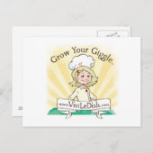Vivi LeDish™ Grow Your Giggle™はがき ポストカード (正面/裏面)
