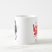 VivianおよびKi愛マグ-ベンWickey著芸術 コーヒーマグカップ (中央)