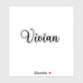 Vivianの名前 – 手書き書き シール (シート)