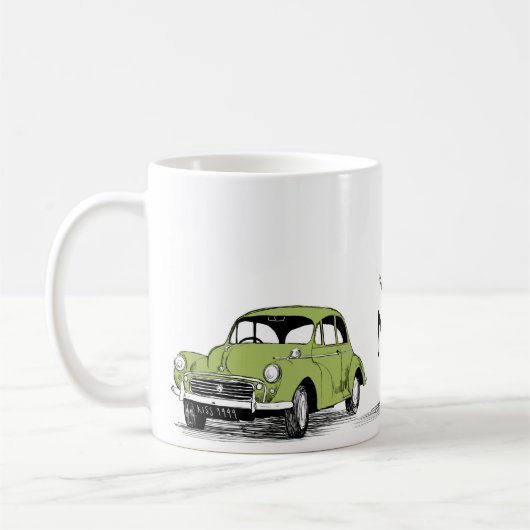 Vivianは"ここに戻ります!" マグ-ベンWickey著芸術 コーヒーマグカップ (左)