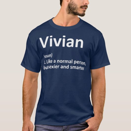 VIVIAN定義名パーソナライズされたのギフおもしろいト Tシャツ (正面)