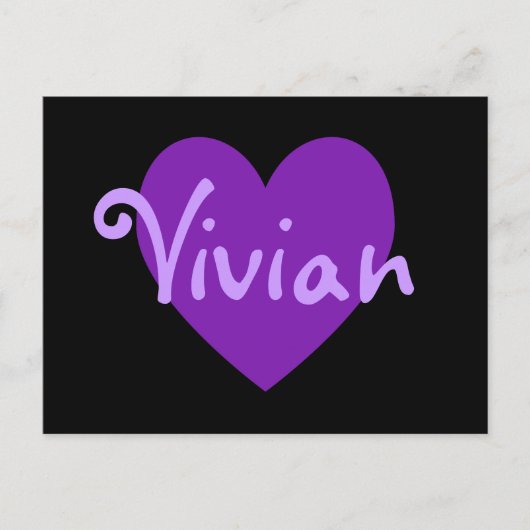 Vivian（パープル） ポストカード (正面)