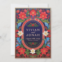 VIVIAN Iフローラ結婚式日付招待状 招待状