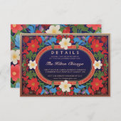 VIVIAN I :の結婚詳細カード エンクロージャーカード (正面/裏面)