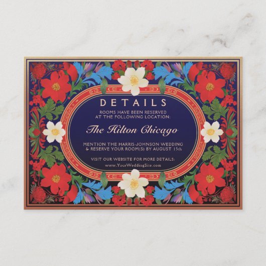 VIVIAN I ：の結婚詳細カード エンクロージャーカード (正面)