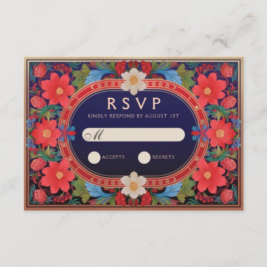 VIVIAN I : 結婚出欠カード エンクロージャーカード (正面)