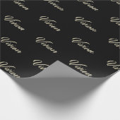 Vivian white gold Handwriting Geschenkpapier ラッピングペーパー (角)