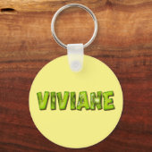Viviane Name Kiwi Design Schlüsselanhänger キーホルダー (正面)