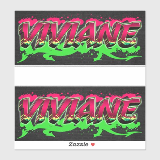 Viviane Vorname Name Graffiti Aufkleber Sticker シール (シート)