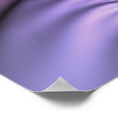 Vivid Abstract Cool Pink Purple Fractal Art Spiral ポスター (角)